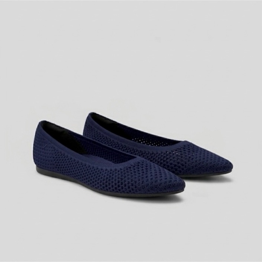 VIVAIA Pointed-Toe Breathable Mesh Ballet Flats (Aria 5°) in Navy, Size EU 37.5 - Picture 13 of 15